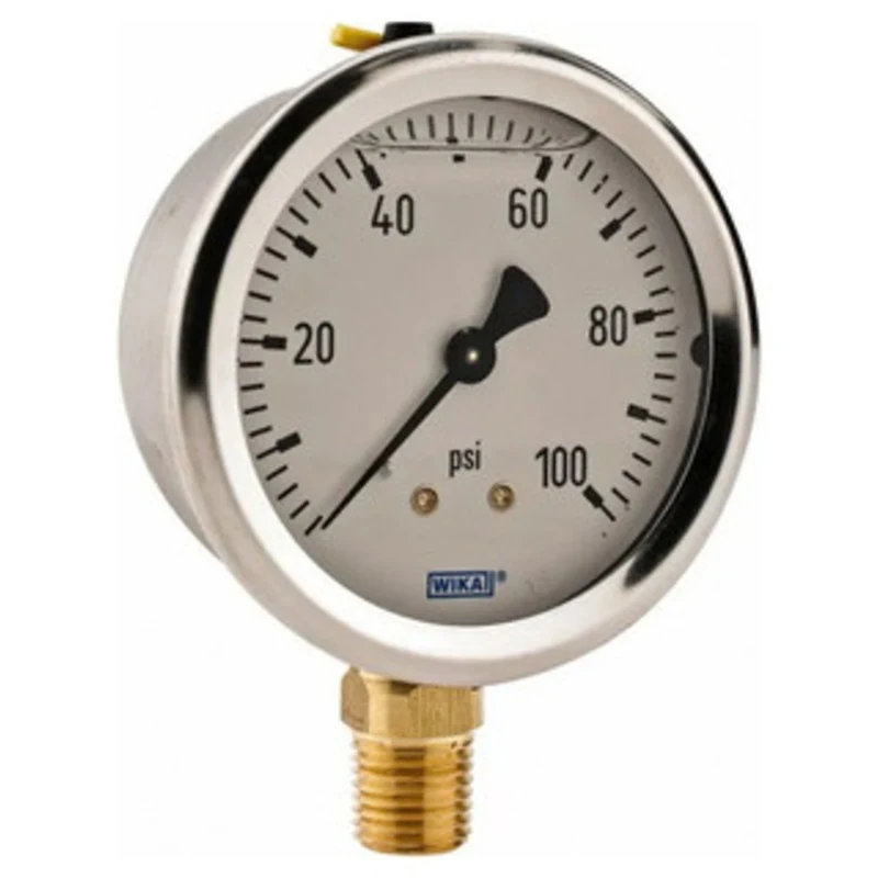 WIKA Oil Filled Air Pressure Gage #9767061, 0-100 PSI - 61-326-5